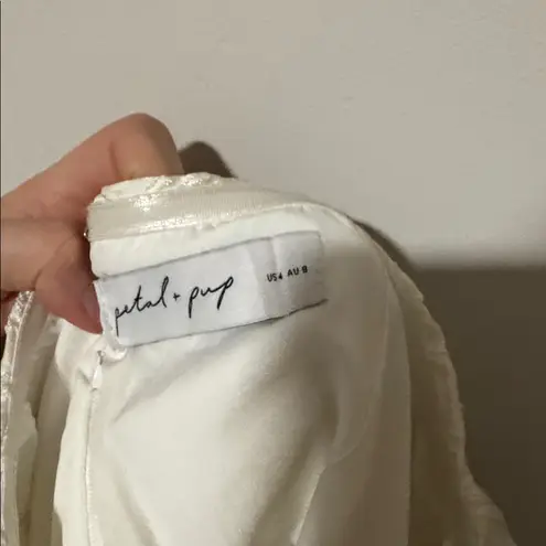 Petal and Pup  KAELI MINI DRESS - WHITE Size 4