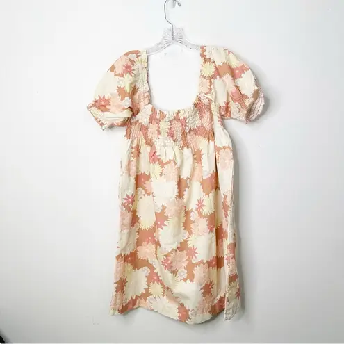 Faherty NWT | Ramona Dress in Warm Jicaro Island Floral Organic Cotton Sz Large