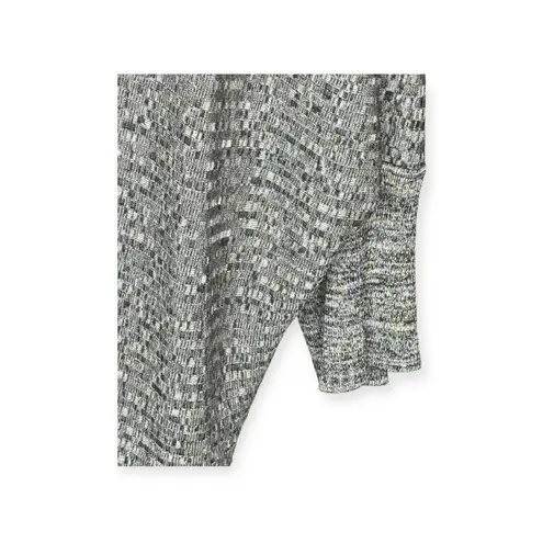 Misook Exclusively 𖤐 Asymmetrical V Neck Knit Tunic Sweater 𖤐 Black White 𖤐 XL - Image 9