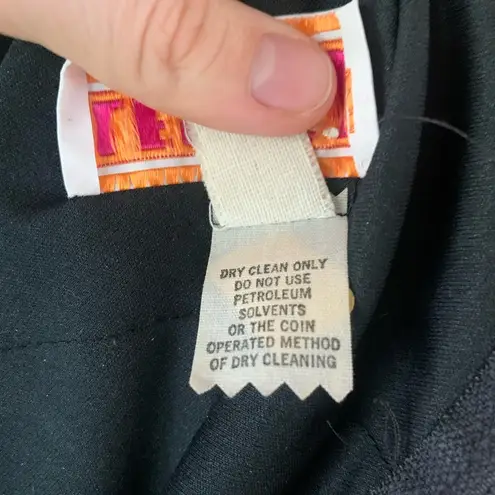 Vintage | 1970’s Leslie J Tulip Drape Disco Dress Black Size Medium