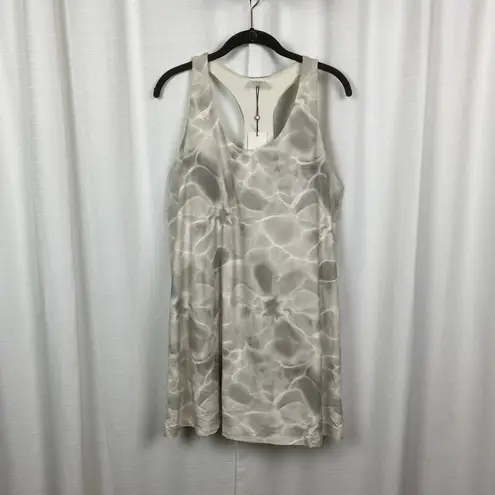 Calia Beige Aquatic Neutral Energize Tank Exercise Dress With Shorts Sz.XXL NWT Tan