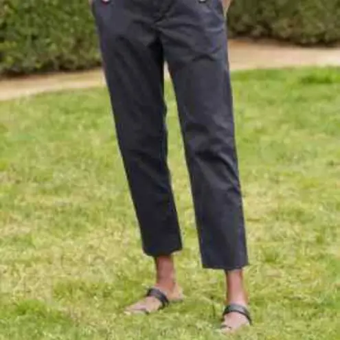 Frank & Eileen Wicklow Crop Chino Pants in Washed Black