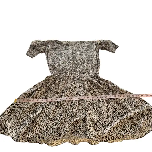 Zadig & Voltaire ZADIG & VOLTAIRE Womens SMALL Russel Print Leo Dress Leopard Cheetah Mini Dress