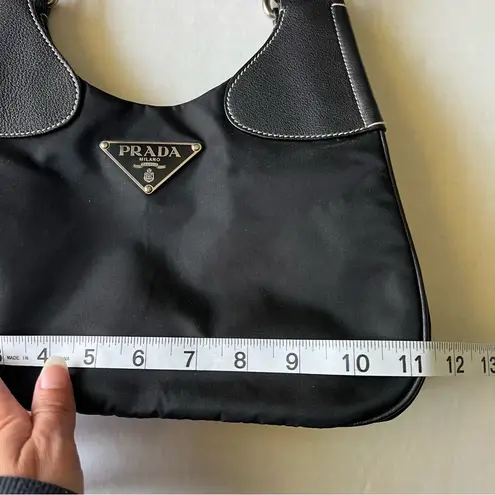 Prada Tessuto Hamal Hobo shoulder bag black