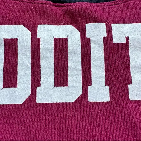 Harry Potter Quidditch Long Sleeve Pullover Top in Burgundy/Gray