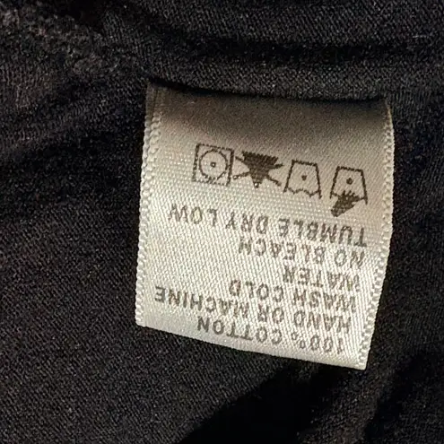 James Perse Woman's Black Mock Neck Long Sleeve Top 1/Small Cotton Layered