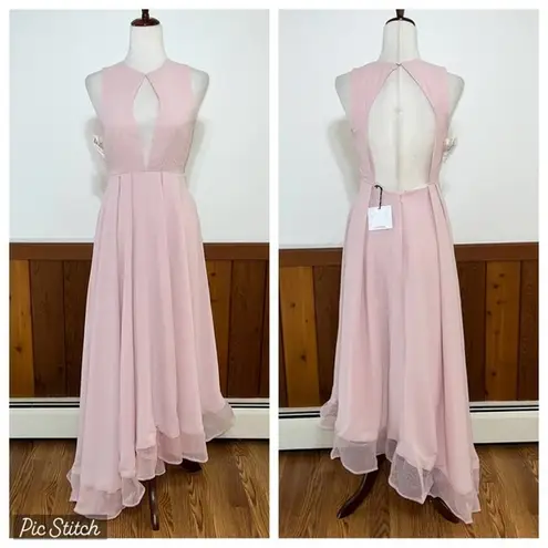 Fame and Partners Gorgeous New  Asymmetric Chiffon Gown!