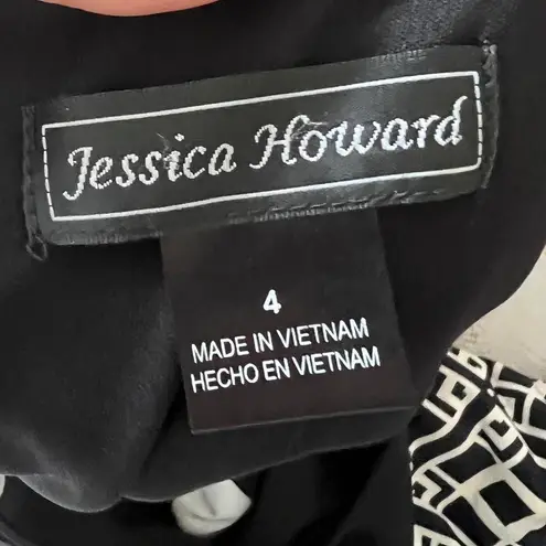 Jessica Howard Black & White Work Dress