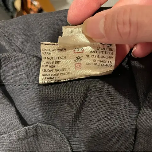 Vintage 80’s Jean St. Germain Paris charcoal zip front boiler suit pockets work Gray Size XXS