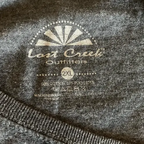 Lost Creek Outfitters Chicken Graphic T Shirt I Just Said It 2XL Shirt Sleeve Gray Size 2X
