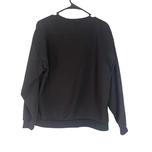 AC/DC ACDC Women's Size Medium Black Neon Band Tee Graphic Crewneck Sweater