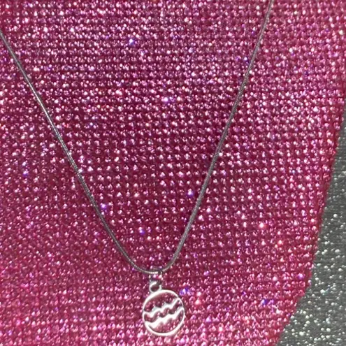 Boutique NEW Aquarius Necklace Zodiac Horoscope Sign Birthday Month Astrology Egirl Goth