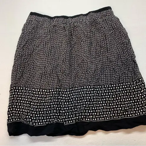 Promod Black and White Bubble Mini Skirt Size 8