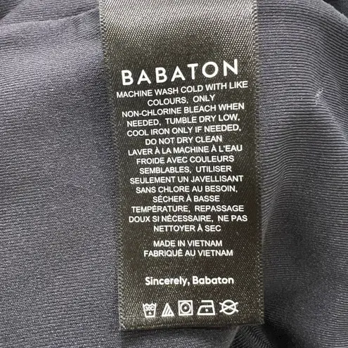 Babaton Black Sleeveless Thong Bodysuit Size S Minimalist Stretch Basic Top