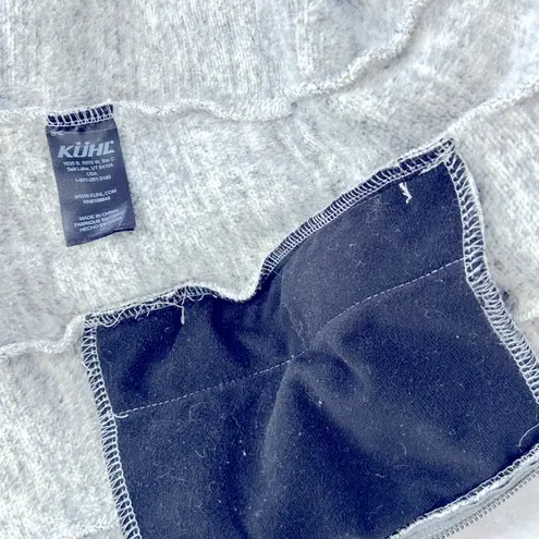 Kuhl Alaska Heather Gray/Black Marbled Zip Front Sweater Jacket Small