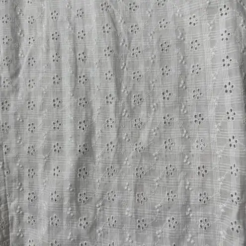 J.Crew Eyelet beach pant with tassels CA881 SZ XL White Beach Vacation Pool