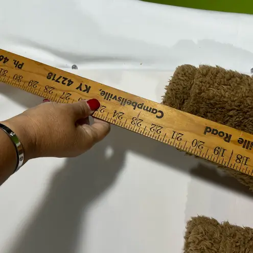 Gap  Teddy Sherpa Fleece Sweatshirt Pull Over Womens M Brown PREOWNED - Image 9