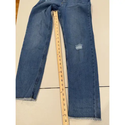 Levi's  Low Pro Straight Jeans Womens 27" Adjustable Raw Hem Norm Travel Stretch