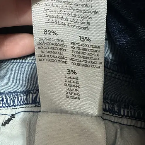 MOTHER The Triple Stack Insider Ankle Jeans In Chick Flick Size 28 Medium Wash Blue