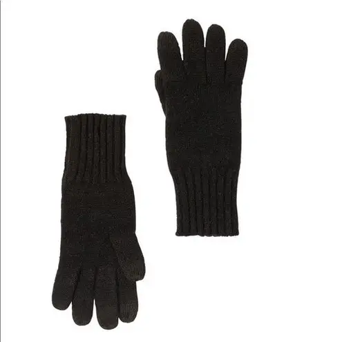 AMICALE Cashmere Touch Screen Tech Knit Gloves, Luxurious, 100%, Black, NWT Black