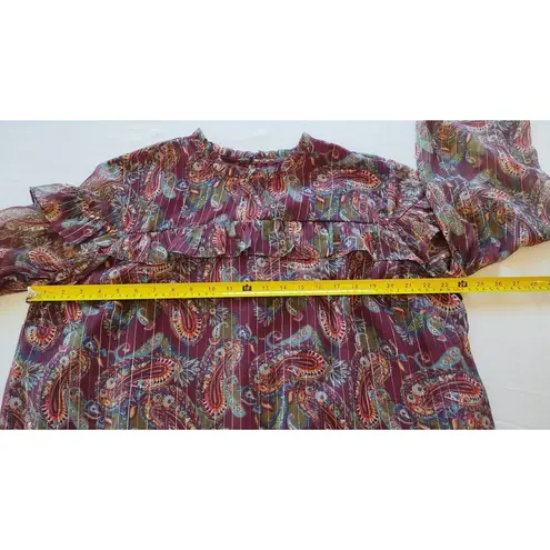 NTW Est.1946 Paisley Print Blouse Long sleeves tops Size 18/20W