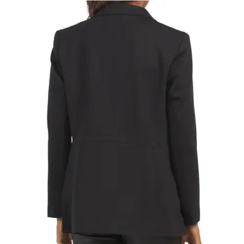 Anne Klein  Black Faux Double Breasted Jacket Blazer Size L