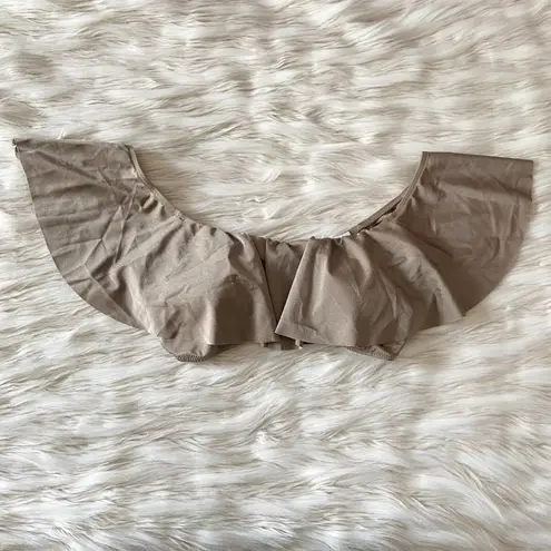 Eberjay Eberjey Tan Nude Brown Off Shoulder Bikini Top