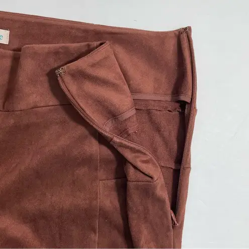 Sundance  Luxe Dreams‎ Leggings Faux SuedeAmber Brown Pants Women's Size 14
