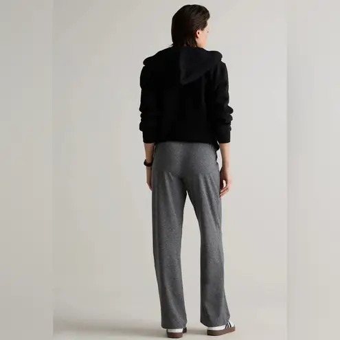 Quince Flowknit Wide Leg Pants Heather Gray size Large NWOT