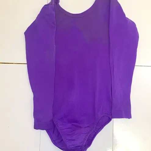 Purple stretch leotard/ bodysuit. Great for ballet, gymnastics or dance. Size S.