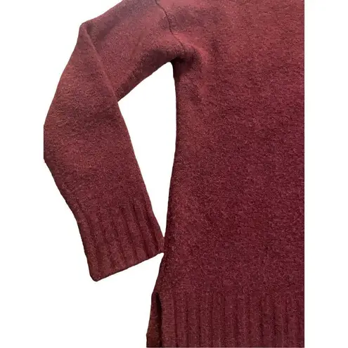 J. Crew wine red womens sweater sz XS merino wool blend Red