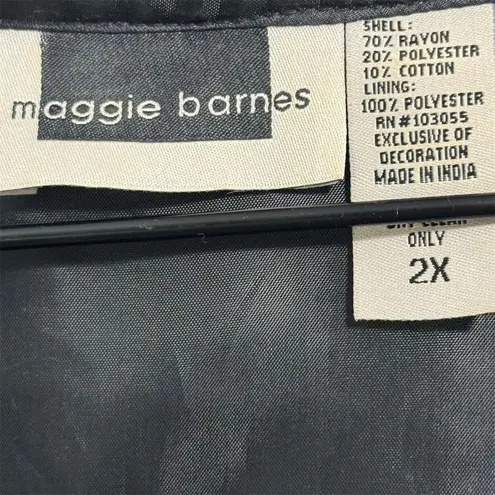 Maggie Barnes VTG Tapestry Jacket 2X Patchwork Paisley Brown Wool Grandmacore