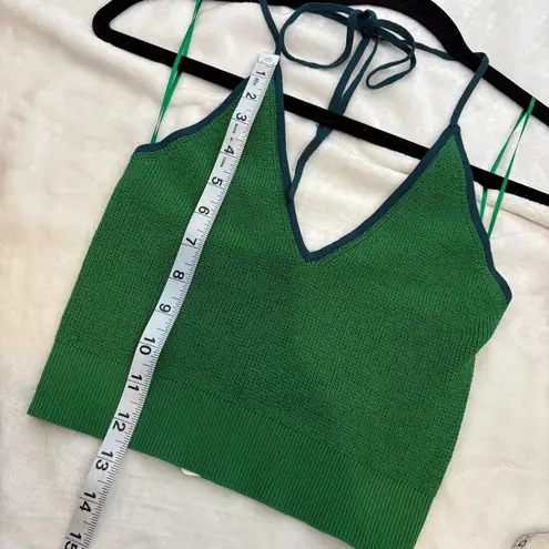 Free People  Intimately Yours Knit V-Neck Halter Tank Top Small New