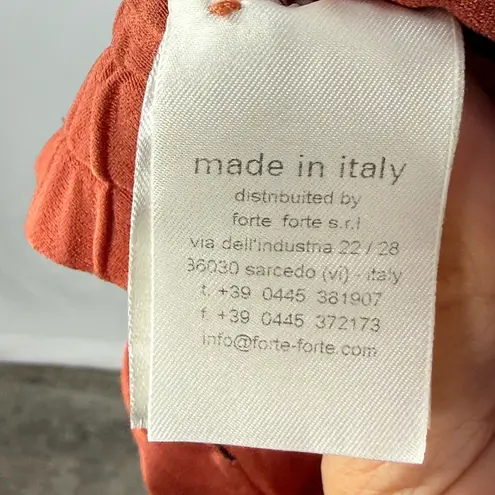 Forte Forte Resort Pants in Rust Size Small Orange