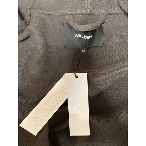 NEW Walden Women's Gray Belted Open Front Long Sleeve Trench Coat Jacket Size M Size M