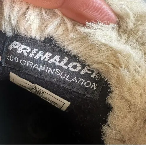 Merrell Women's Misha Black Leather Insulated Faux Fur Ankle Booties Size 9