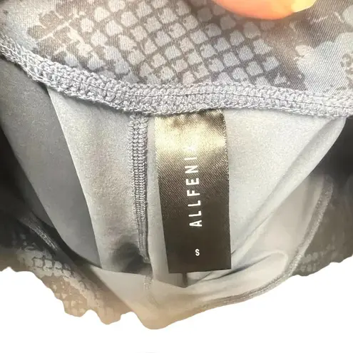 Allfenix Leggings Snakeskin Python Print 7/8 Length Navy Blue Black‎ Size Small