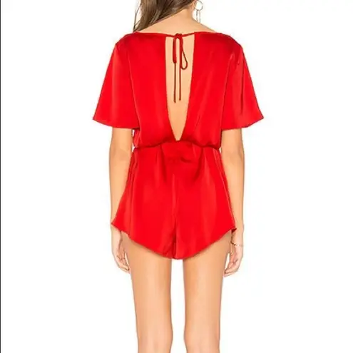 by the way. Revolve Camilla Tie Romper Red Size Small