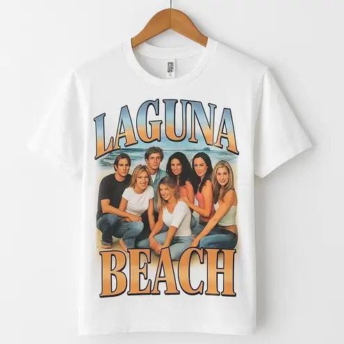 Laguna Beach MTV Retro Graphic Tee Shirt White Unisex Size M New With Tags Size M