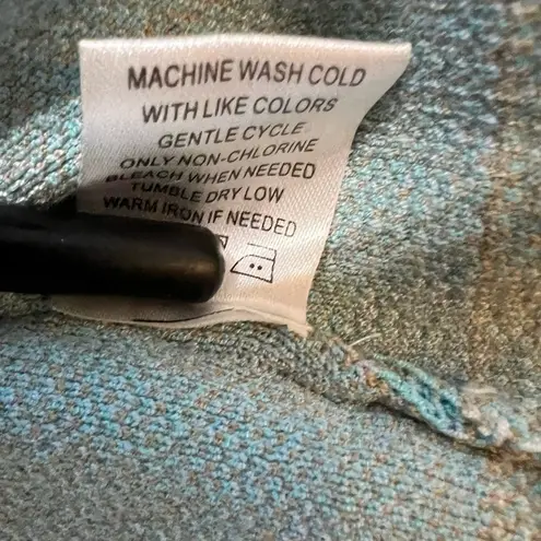 appleseed's Appleseed’s heavyweight knit long open cardigan, pastel blue/gray, NWOT size L