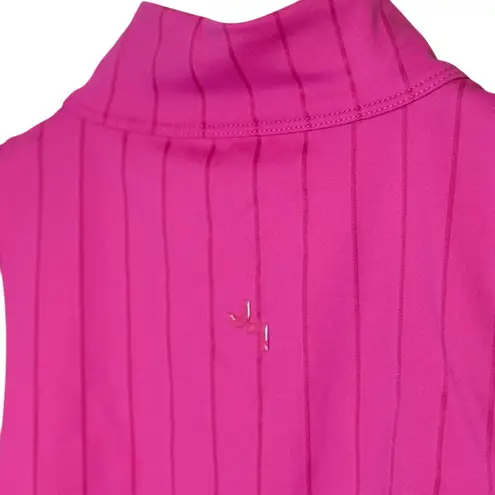 JoyLab Women's High Neck Zip Up Sports Bra Hot Pink Medium Barbie Gym Workout