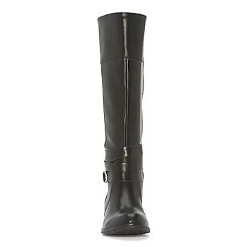 st. john's bay  Womens Douglas Stacked Heel Riding Boots (Memory Foam)