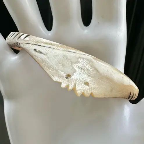 Old African Turban Shell Tribal Bangle Bracelet