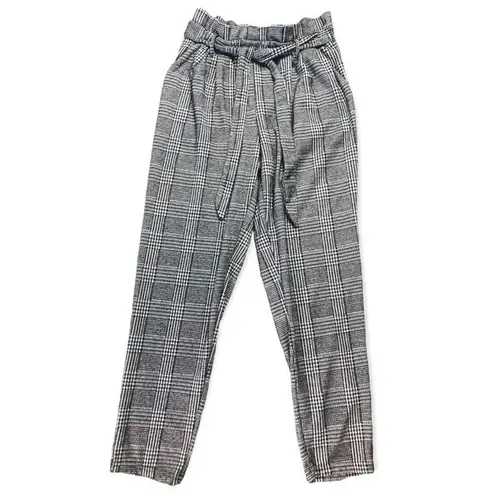 Eye Candy High Rise Paperbag Plaid Pants