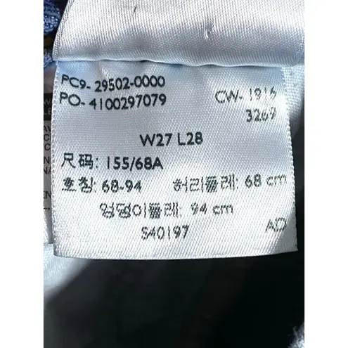 Levi's  White Oak Cone Denim Selvedge 501s Skinny Button Distressed Womens 27 x 28