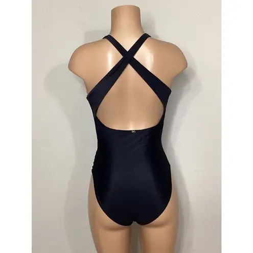 PilyQ New. black halter swimsuit.