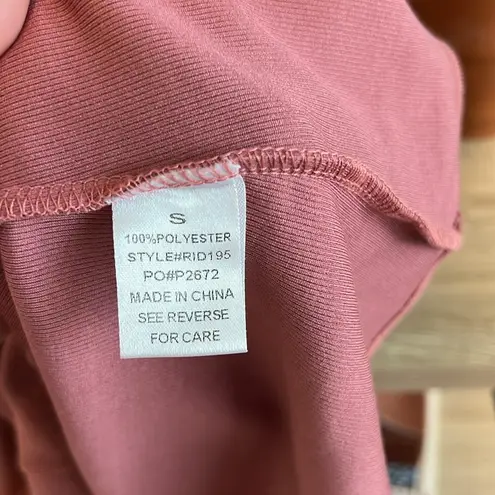 Roolee Stretch Rib Knit Long Sleeve Zip Front Dress w/Pockets!, S