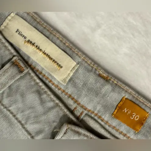 Pilcro and the Letterpress Anthropologie Stet Gray Straight Leg Jeans