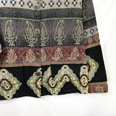 Jane Ashley XL Tapestry Jacket Cottagecore Cowgirl Southwest Button Western 1773