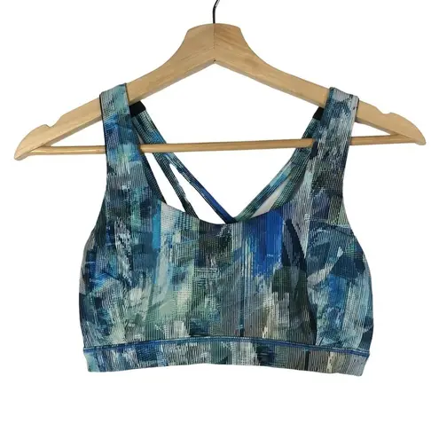 Lululemon  Free To Be Serene Sun Dazed Multi Blue Sports Athletic Bra 4